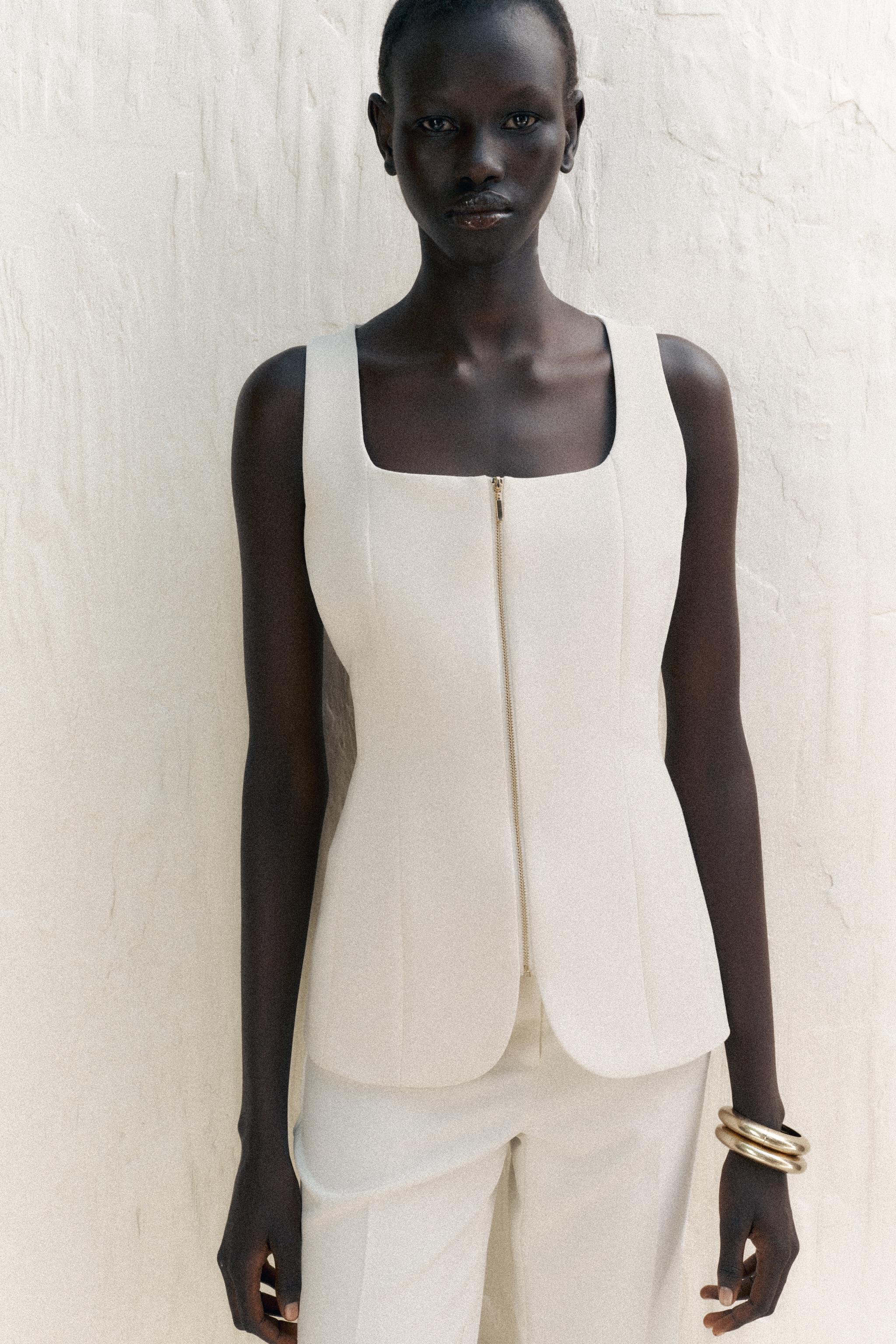 ZIP-UP BUSTIER VEST